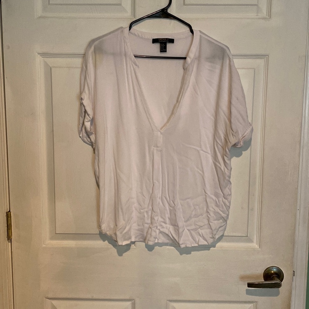 Forever 21 white blouse